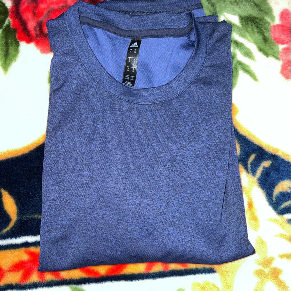 Mens adidas blue workout shirt size XL